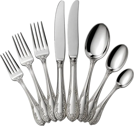 Cubertería de plata